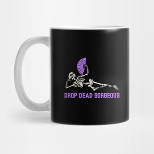 Drop Dead Gorgeous – Funny Halloween Skeleton Mug